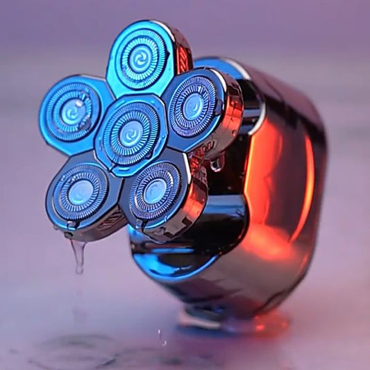 GroomSkull® Precision Pro - La Perfection du Rasage, 6 Lames Inégalées.