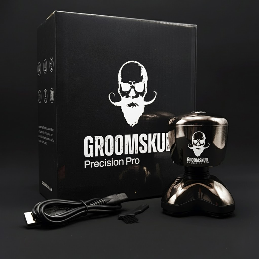 GroomSkull® Precision Pro 2 - La Perfection du Rasage, Lames SkinFlow™ Inégalées.