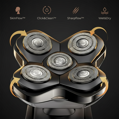 GroomSkull® Precision Pro 2 - La Perfection du Rasage, Lames SkinFlow™ Inégalées.